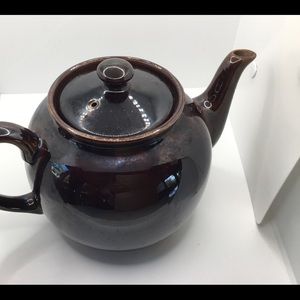 Vintage Sadler Rockingham Brown Betty Iridescent Tea Pot 6 cup EUC